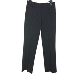 Le Chateau Black Pinstripe Wide Leg Pants Size 33